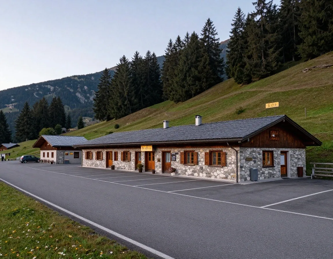 Austrian motorway service stop for purchasing physical vignettes